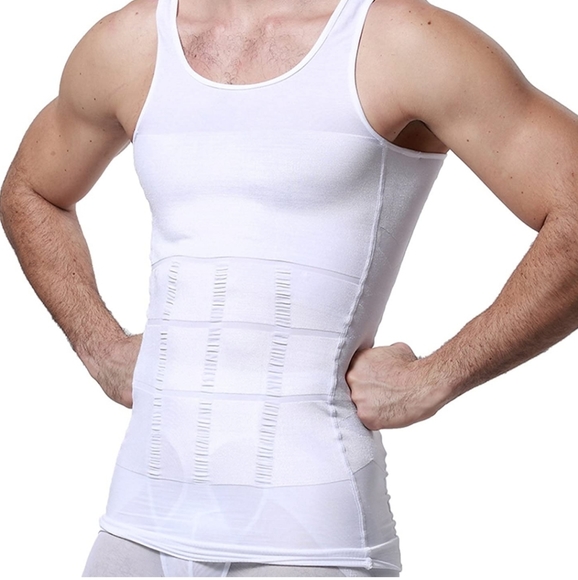 shapewar technology Other - Mens Slimming Body Shaper Vest Shirt Abs Abdomen S